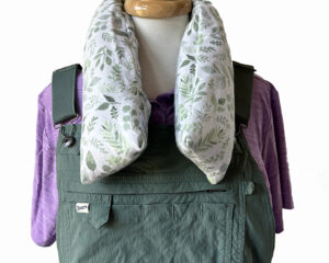 Flaxseed & Lavender Neck Wrap (Green Leaves)
